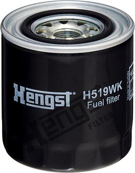 Hengst Filter H519WK - Топливный фильтр unicars.by