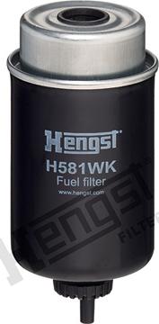 Hengst Filter H581WK - Топливный фильтр unicars.by