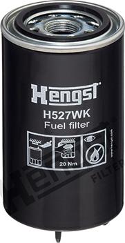 Hengst Filter H527WK D630 - Топливный фильтр unicars.by