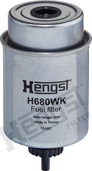 Hengst Filter H680WK - Топливный фильтр unicars.by