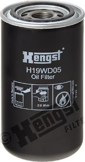 Hengst Filter H19WD05 - Гидрофильтр, автоматическая коробка передач unicars.by