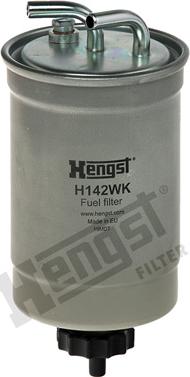 Hengst Filter H142WK - Топливный фильтр unicars.by