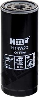 Hengst Filter H14W22 - Масляный фильтр unicars.by