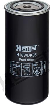 Hengst Filter H18WDK05 - Топливный фильтр unicars.by