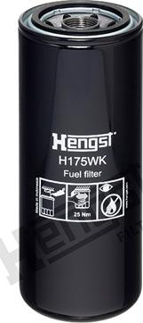 Hengst Filter H175WK - Топливный фильтр unicars.by