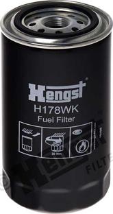 Hengst Filter H178WK - Топливный фильтр unicars.by