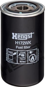 Hengst Filter H172WK - Топливный фильтр unicars.by