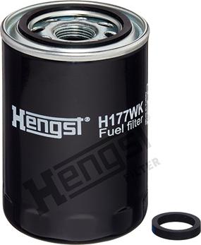 Hengst Filter H177WK - Топливный фильтр unicars.by