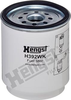 Hengst Filter H392WK - Топливный фильтр unicars.by