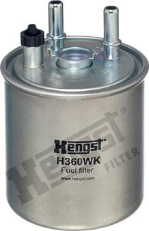 Hengst Filter H360WK - Топливный фильтр unicars.by