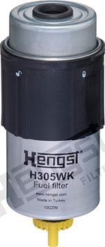 Hengst Filter H305WK - Топливный фильтр unicars.by