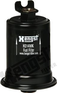 Hengst Filter H314WK - Топливный фильтр unicars.by