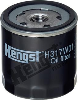 Hengst Filter H317W01 - Масляный фильтр unicars.by