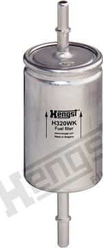 Hengst Filter H320WK - Топливный фильтр unicars.by