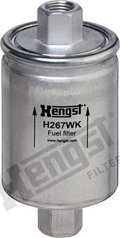 Hengst Filter H267WK - Топливный фильтр unicars.by