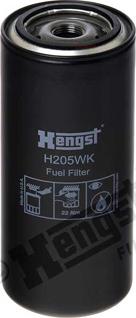 Hengst Filter H205WK - Топливный фильтр unicars.by