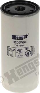 Hengst Filter H200W04 - Масляный фильтр unicars.by