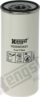 Hengst Filter H200WDK01 - Топливный фильтр unicars.by