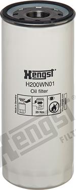 Hengst Filter H200WN01 - Масляный фильтр unicars.by