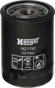 Hengst Filter H211W - Масляный фильтр unicars.by