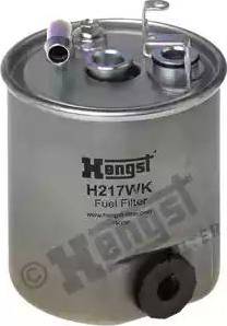 Hengst Filter H217WK - Топливный фильтр unicars.by