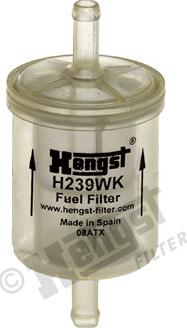 Hengst Filter H239WK - Топливный фильтр unicars.by