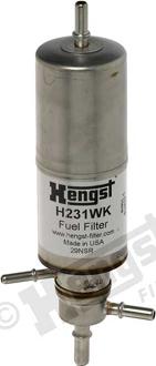 Hengst Filter H231WK - Топливный фильтр unicars.by