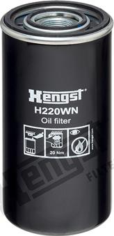 Hengst Filter H220WN - Масляный фильтр unicars.by