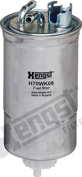 Hengst Filter H70WK08 - Топливный фильтр unicars.by