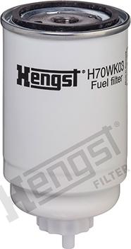 Hengst Filter H70WK03 - Топливный фильтр unicars.by