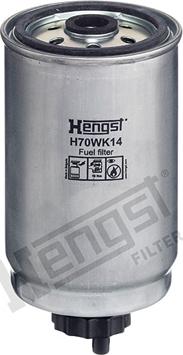 Hengst Filter H70WK14 - Топливный фильтр unicars.by