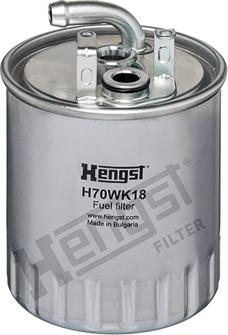 Hengst Filter H70WK18 - Топливный фильтр unicars.by