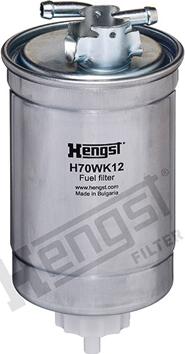 Hengst Filter H70WK12 - Топливный фильтр unicars.by