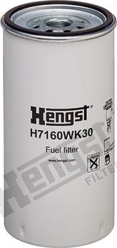 Hengst Filter H7160WK30 - Топливный фильтр unicars.by