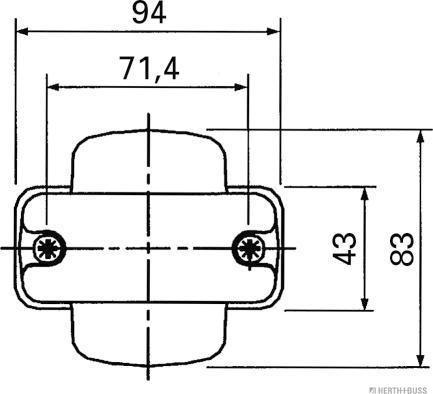 Herth+Buss Elparts 82710142 - Габаритный фонарь unicars.by