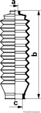 Herth+Buss Jakoparts J4104003 - Комплект пыльника, рулевое управление unicars.by