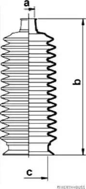 Herth+Buss Jakoparts J4102015 - Комплект пыльника, рулевое управление unicars.by