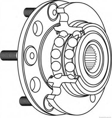 Herth+Buss Jakoparts J4702050 - Ступица колеса, поворотный кулак unicars.by