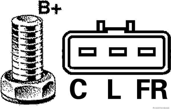 Herth+Buss Jakoparts J5110561 - Генератор unicars.by