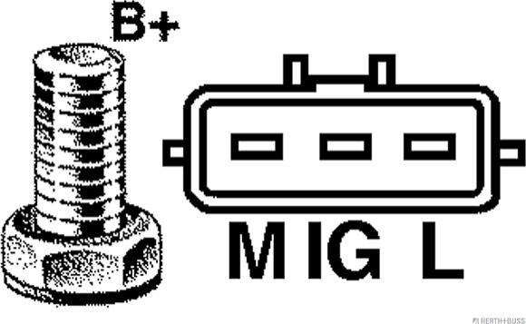 Herth+Buss Jakoparts J5112114 - Генератор unicars.by