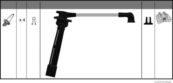 Herth+Buss Jakoparts J5380521 - Комплект проводов зажигания unicars.by