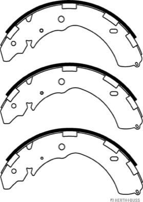 Herth+Buss Jakoparts J3505043 - Комплект тормозных колодок, барабанные unicars.by