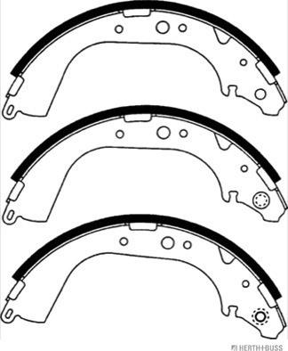 Herth+Buss Jakoparts J3502039 - Комплект тормозных колодок, барабанные unicars.by