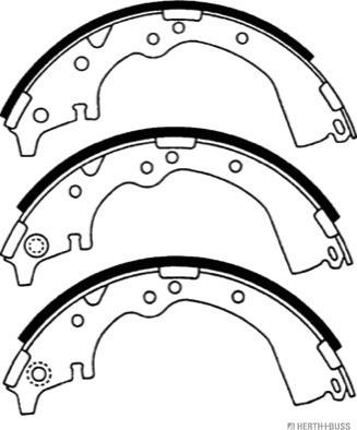 Herth+Buss Jakoparts J3502037 - Комплект тормозных колодок, барабанные unicars.by