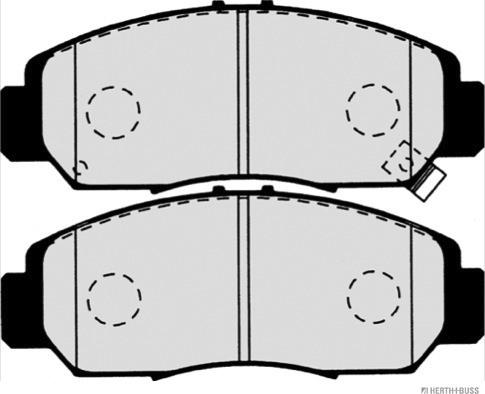Herth+Buss Jakoparts J3604051 - Тормозные колодки, дисковые, комплект unicars.by