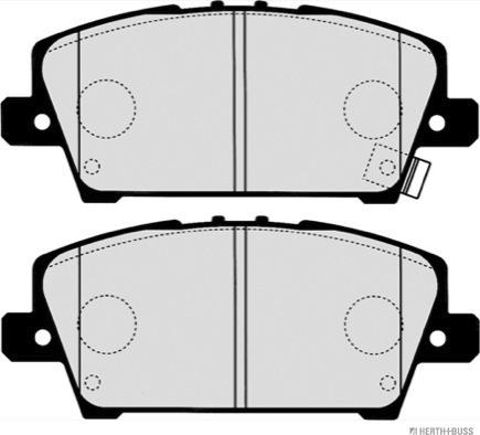 Herth+Buss Jakoparts J3604069 - Тормозные колодки, дисковые, комплект unicars.by