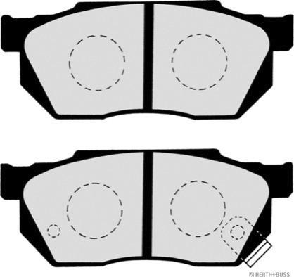 Herth+Buss Jakoparts J3604019 - Тормозные колодки, дисковые, комплект unicars.by