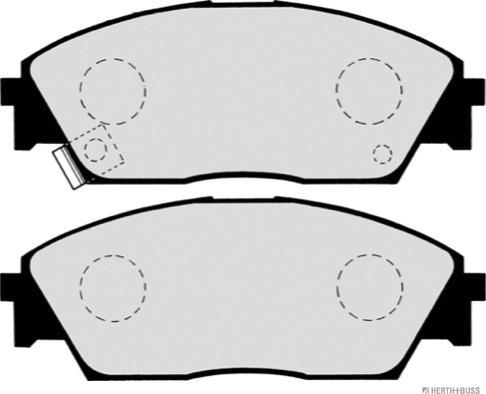 Herth+Buss Jakoparts J3604023 - Тормозные колодки, дисковые, комплект unicars.by