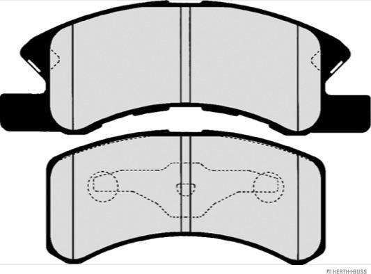 Herth+Buss Jakoparts J3606021 - Тормозные колодки, дисковые, комплект unicars.by
