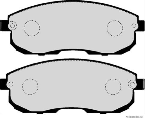 Herth+Buss Jakoparts J3601097 - Тормозные колодки, дисковые, комплект unicars.by